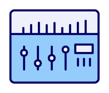 Modern Ses Karıştırıcı simgesinin vektör çizimi              