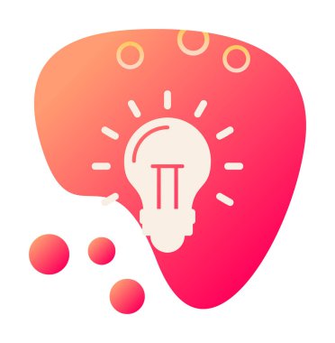 Ampul simgesi. vektör illüstrasyonu 