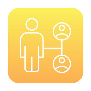 Takım yönetimi kavramının iş dünyası simgesi, vektör illüstrasyonu