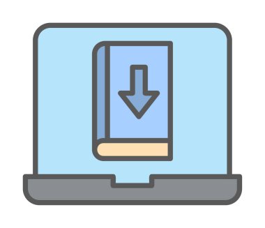 Kitap simgesi, vektör illüstrasyon tasarımı indir 