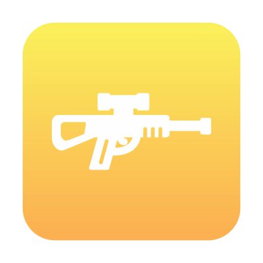 Keskin nişancı silahı ikonu vektör çizimi