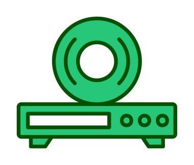 CD çalar simge vektör çizim