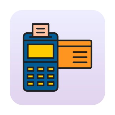 Kredi Kartı Makinesinin vektör çizimi