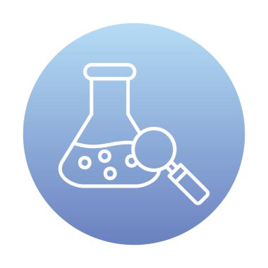 Araştırmacı simgesi beyaz arkaplanda izole edildi 