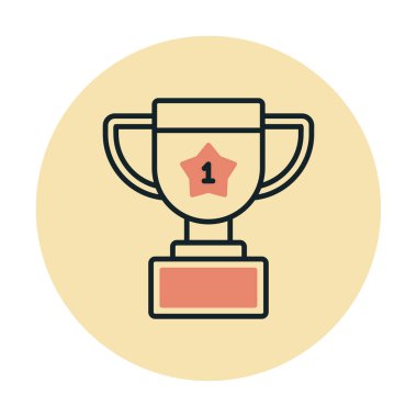 Basit kupa vektör simgesi