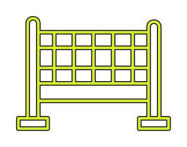 voleybol net simge vektör çizim