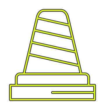 Basit trafik konisi resimlemesi  