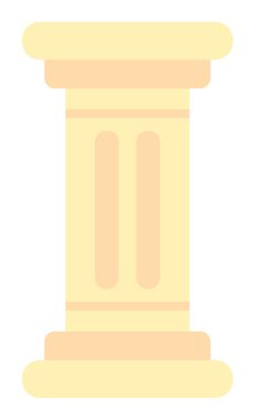 Sütun düz simgesinin vektör illüstrasyonu