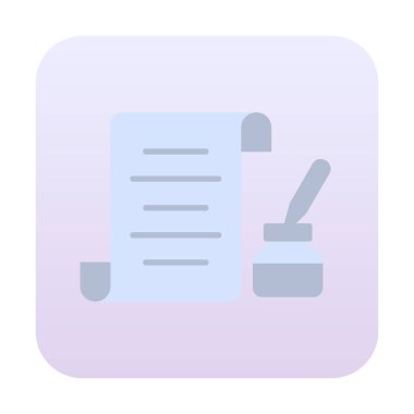 kalem, simge vektörü ile belge