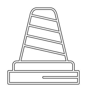 Basit trafik konisi resimlemesi  