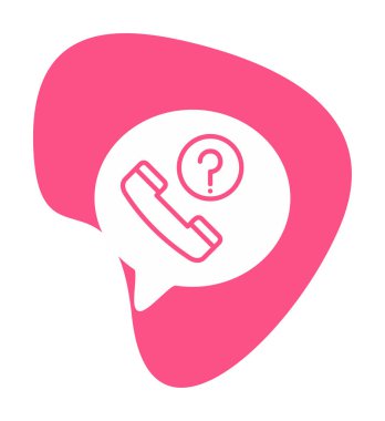 Basit kaçırılan çağrı simgesi, vektör illüstrasyonu