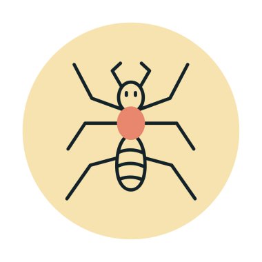 Karınca. Web simgesi basit illüstrasyon