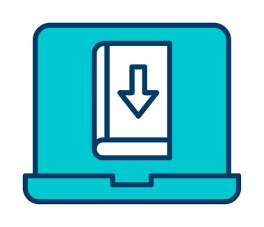 Kitap simgesi, vektör illüstrasyon tasarımı indir 