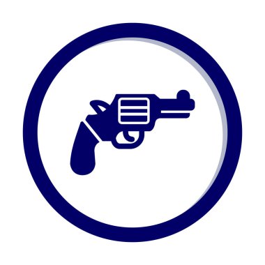 Bir silah simgesinin vektör illüstrasyonu