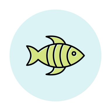 balığı web simge vektör çizim