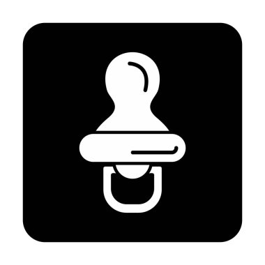 Bebek emziği çizgisi simgesi. doğrusal tasarım.