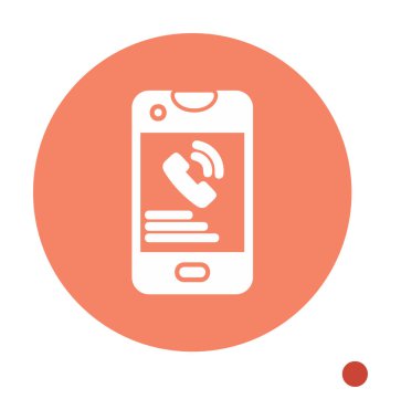 Basit telefon numarası simgesi vektör illüstrasyonu  