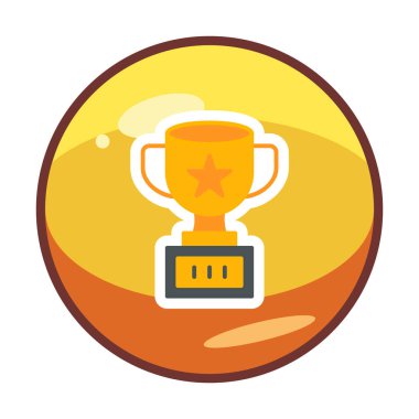 Basit kupa vektör simgesi