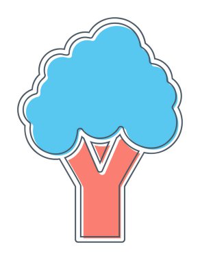 brokoli web simgesi, vektör illüstrasyonu  