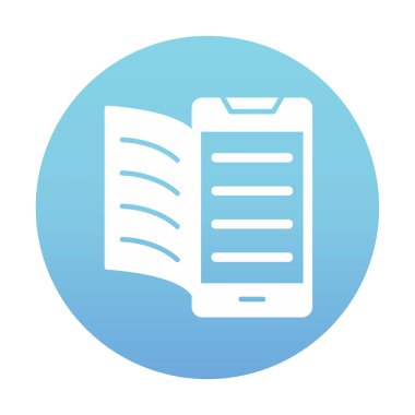 Dijital Kitap simgesi vektör illüstrasyonuName