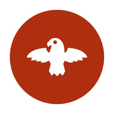 Kartal kuş simgesi, vektör illüstrasyonu  