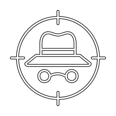 hedef simge, vektör illüstrasyonu basit tasarım