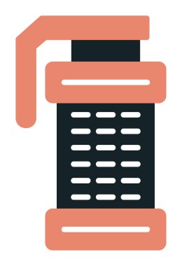 Smoke Grenade web simgesi, vektör illüstrasyonu