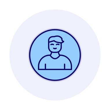Profil simgesi vektör illüstrasyonu