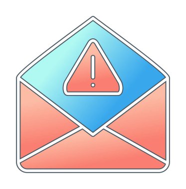 Basit çöp posta harfi simgesi, vektör illüstrasyonu