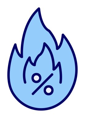 Sıcak Satış simgesiyle basit bir düz ateş 