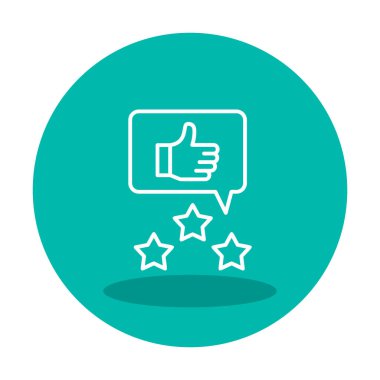  İmza simgesi vektör illüstrasyonunu gözden geçir 