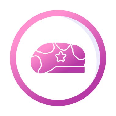 Askeri Şapka ikon vektör illüstrasyonu