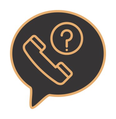 Basit kaçırılan çağrı simgesi, vektör illüstrasyonu