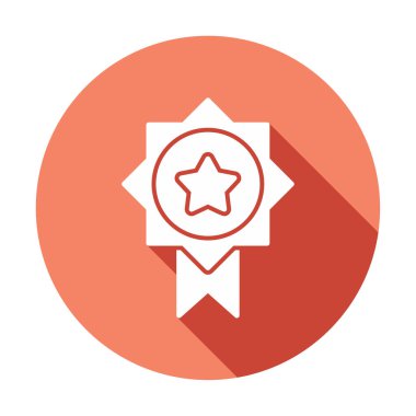 Ödül rozeti simgesi, modern basit illüstrasyon