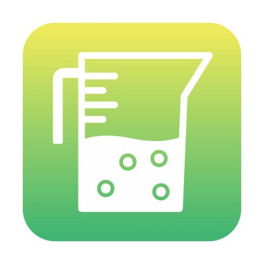 Beaker modern simgesinin vektör illüstrasyonu                          