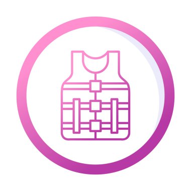 Emanet yelek kutsal kişilerin resmi, vektör çizim 