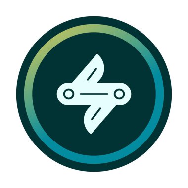 İsviçre bıçak ikonu vektörü beyaz arkaplanda izole edildi 