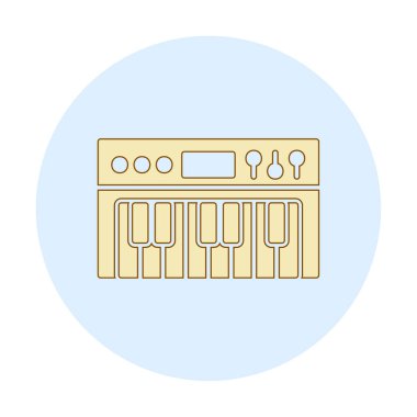 yaratıcı Sentezleyici ikon vektör çizimi