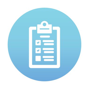 kontrol listesi simgesi, vektör illüstrasyonu 