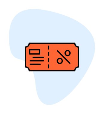 Hediye çeki web simgesi, vektör illüstrasyonu 