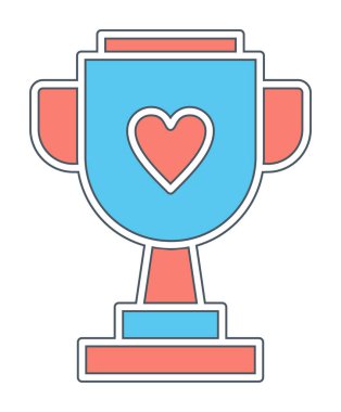 kupa vektör simgesi basit tasarım