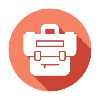 Çanta. Web simgesi basit illüstrasyon  