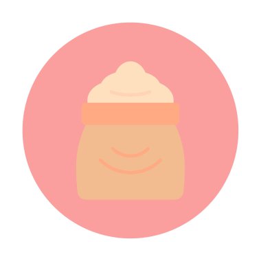 Şeker düzlüğü simgesi, vektör illüstrasyonu  