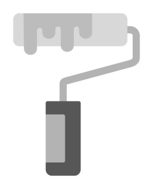 Modern Paint Roller simgesinin vektör çizimi              