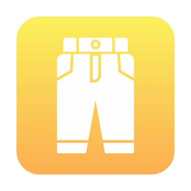 Pantolon. Web simgesi basit illüstrasyon 