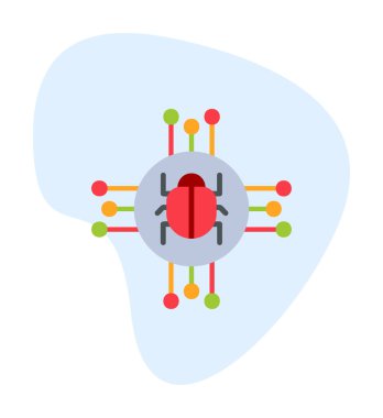 Basit düz Spyware simgesi çizimi 