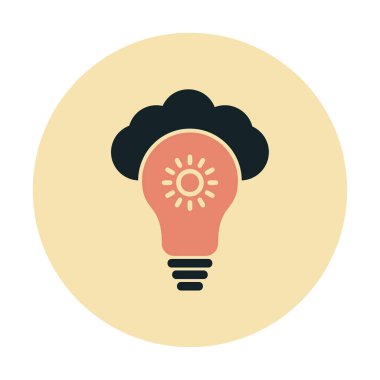 Basit Bulut vektör simgesi. 