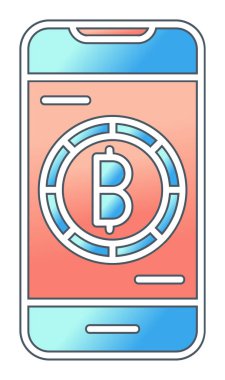 akıllı telefon simgesi, vektör illüstrasyonu basit tasarım