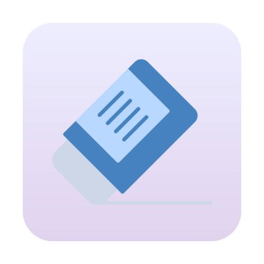 silgi simgesi, vektör illüstrasyonu basit tasarım