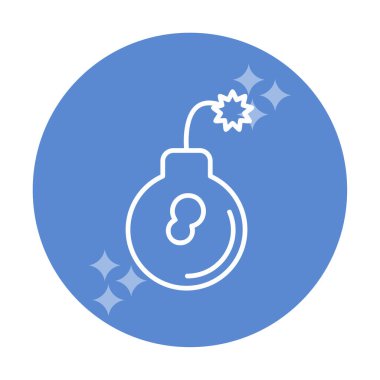 Bomba simgesinin vektör illüstrasyonu